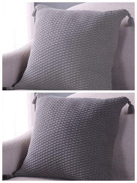 Set of 2 Beautiful combination Pillow Covers With Inserts V