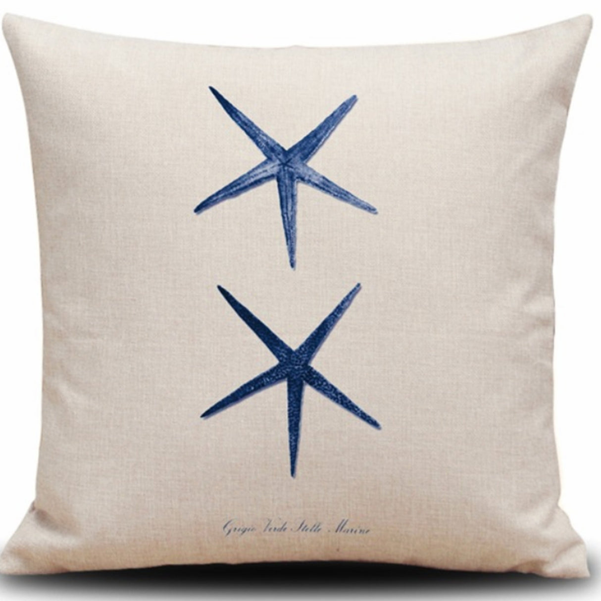 Set of 4 Square Cloth Throw Pillow Ocean themes 18"x18"(With 450g Inserts)