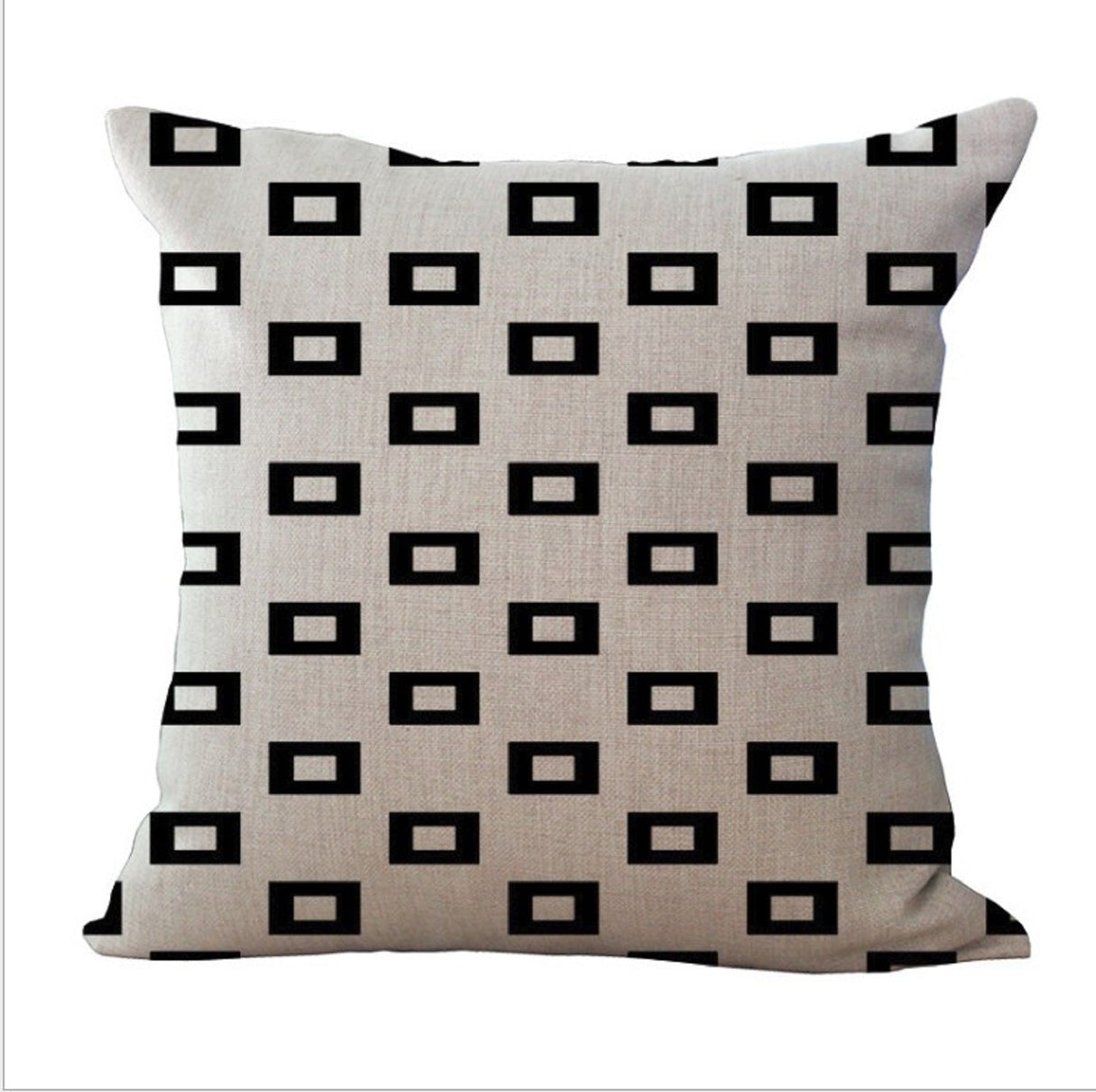 Pack of 2 Square Geometric 18''x18'' Throw Pillow cases