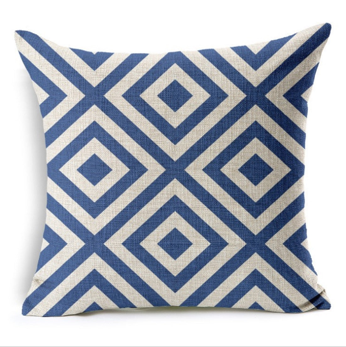 Set of 2 Square Geometric Pattern Throw Pillow (With 450g Inserts) size 18"x18"