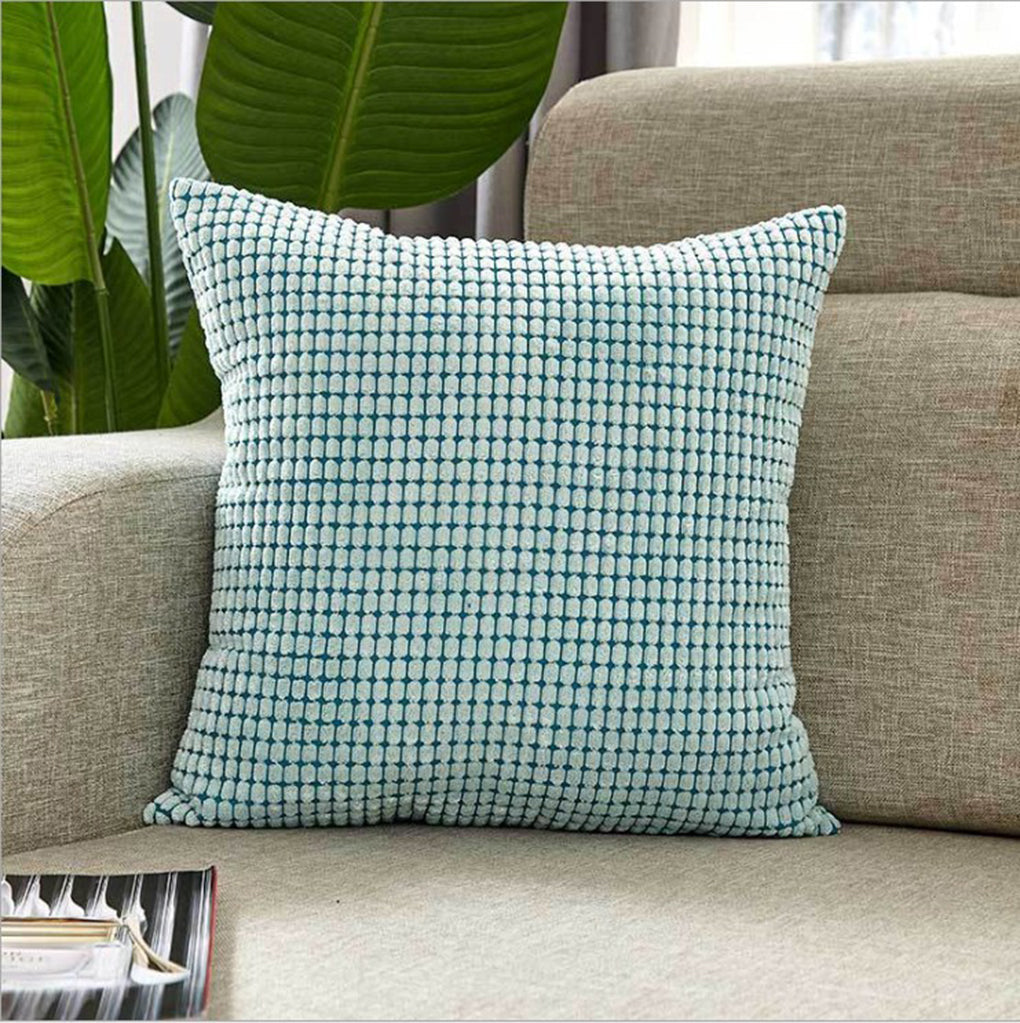 3-Piece Coordinated Pillow Bundle with Inserts – square throw Pillows AND Inserts 3 blues in 2 sizes options – Fancy & Stacy