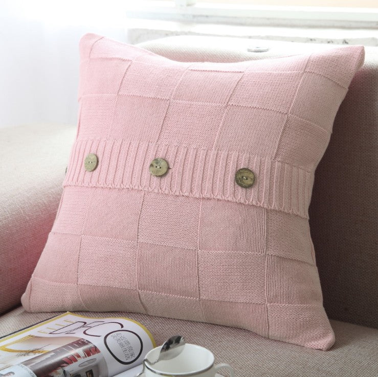 Knitted Cozy Home Decoration Throw Pillow pack of 1