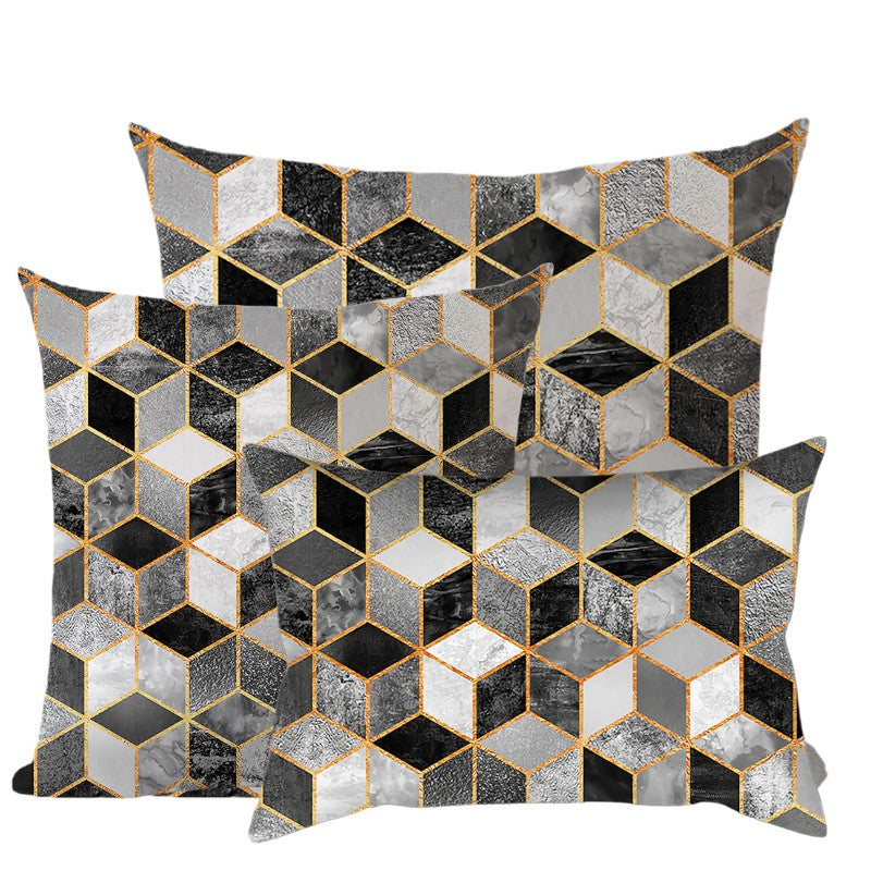 3-Piece Coordinated Pillow Cover & Insert Bundle – Combo New 3 size mixed Pillow Covers With Inserts 1 of 12"x20", 1 of 18"x18", 1 of 20"x20" – Fa...