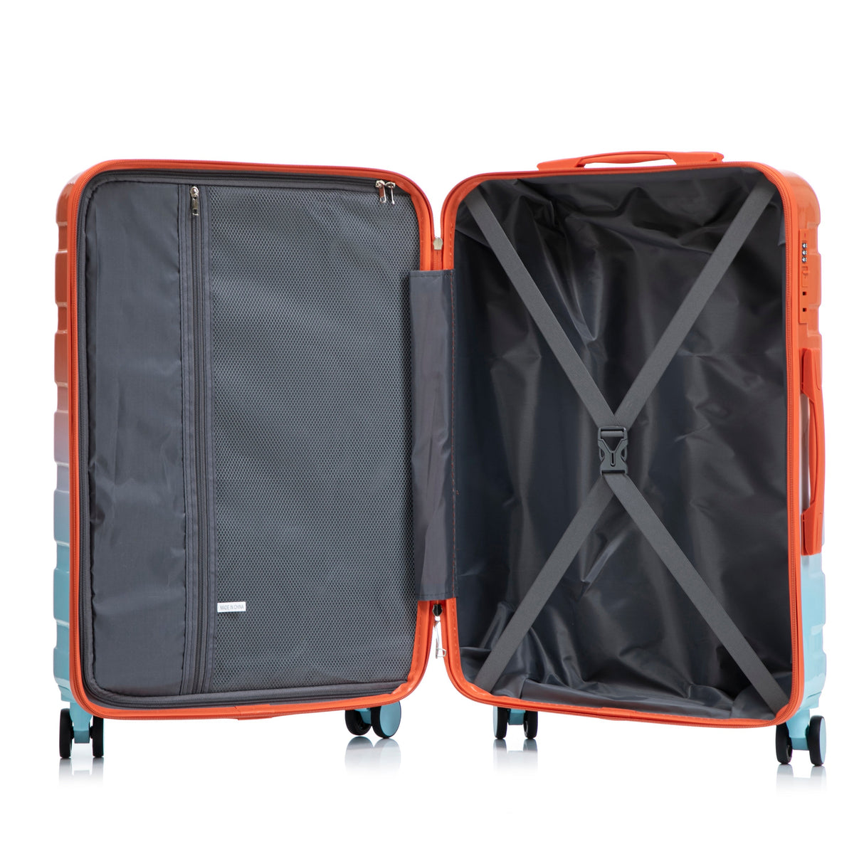 3-Piece Spinner Wheel Luggage Set with Gradient Color