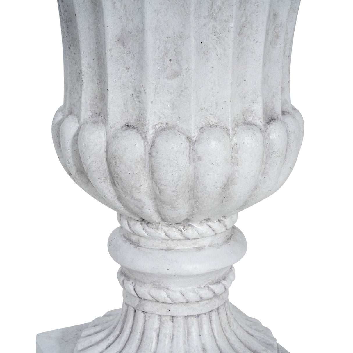 Outdoor Garden Urn Planter, Antique White