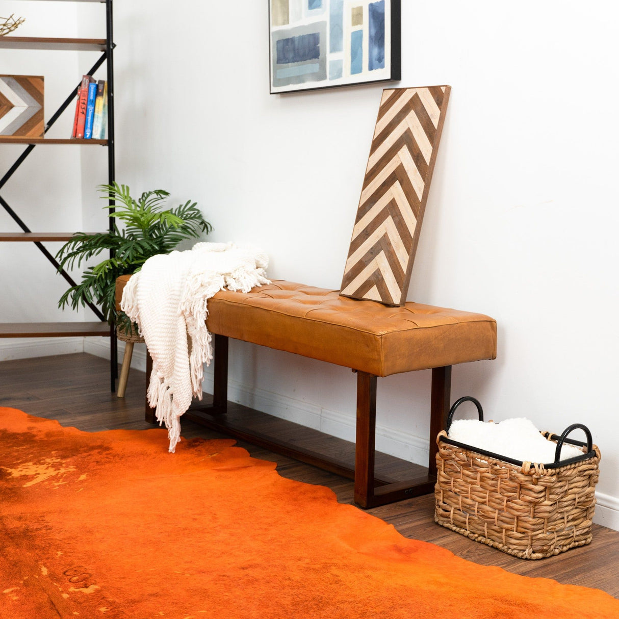 Cameron - Bench - Brown / Tan