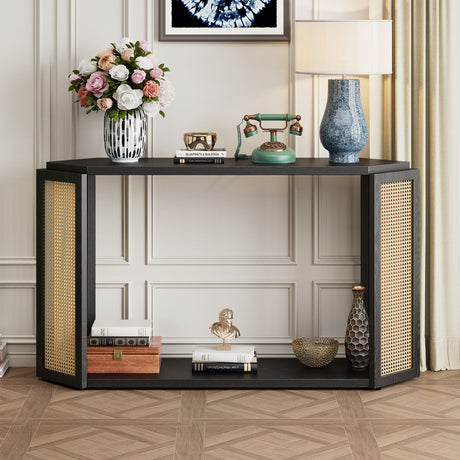 Black-Arrow-Shaped-Console-Table-Console-Table