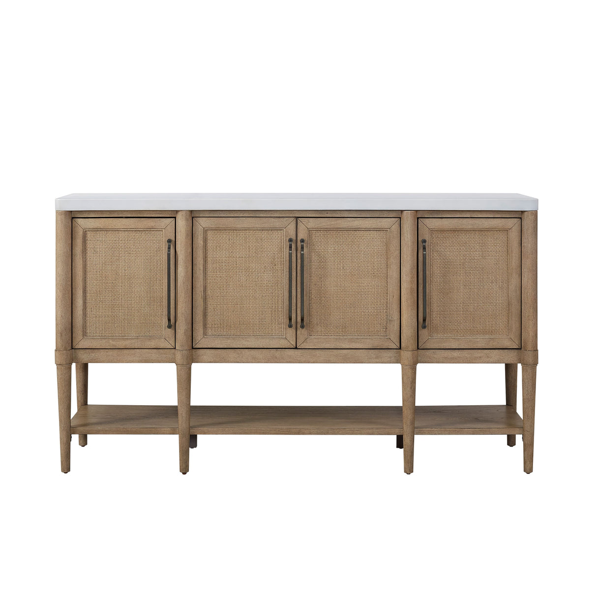 4-Door Server with Bottom Shelf