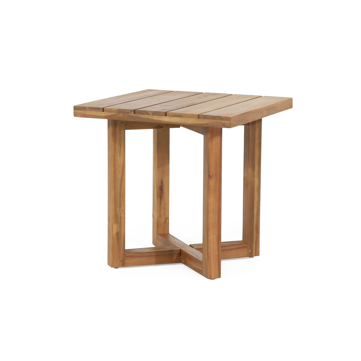 Ella Square Side Table With Cross Stretcher Base