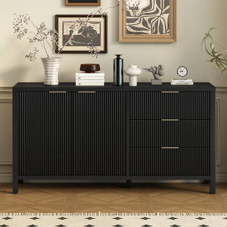 Fluted-Sideboard-Cabinet-Buffets-&-Sideboards