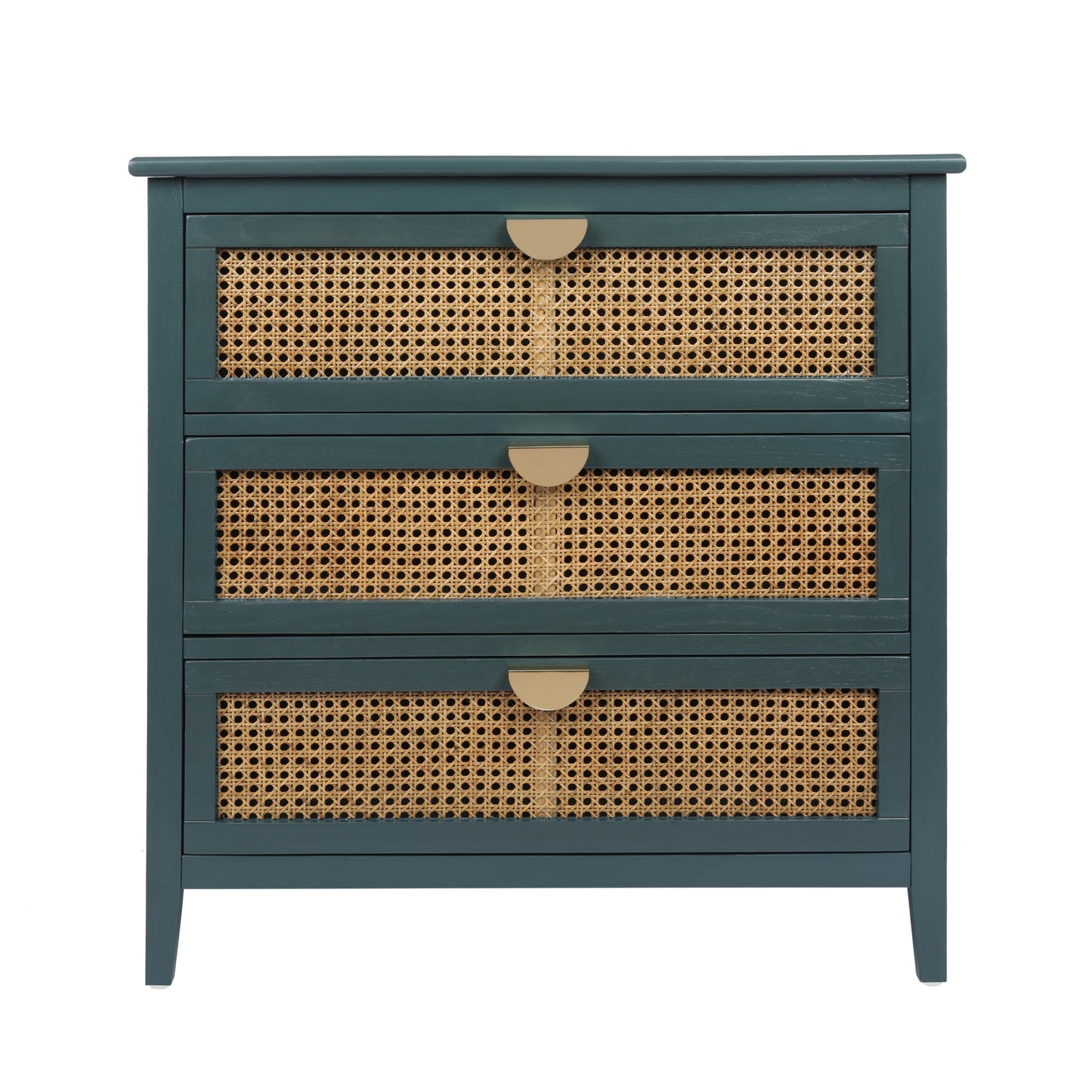 3-Drawer-Cabinet,-Natural-rattan,-American-Furniture,-Suitable-for-bedroom,-living-room,-study-