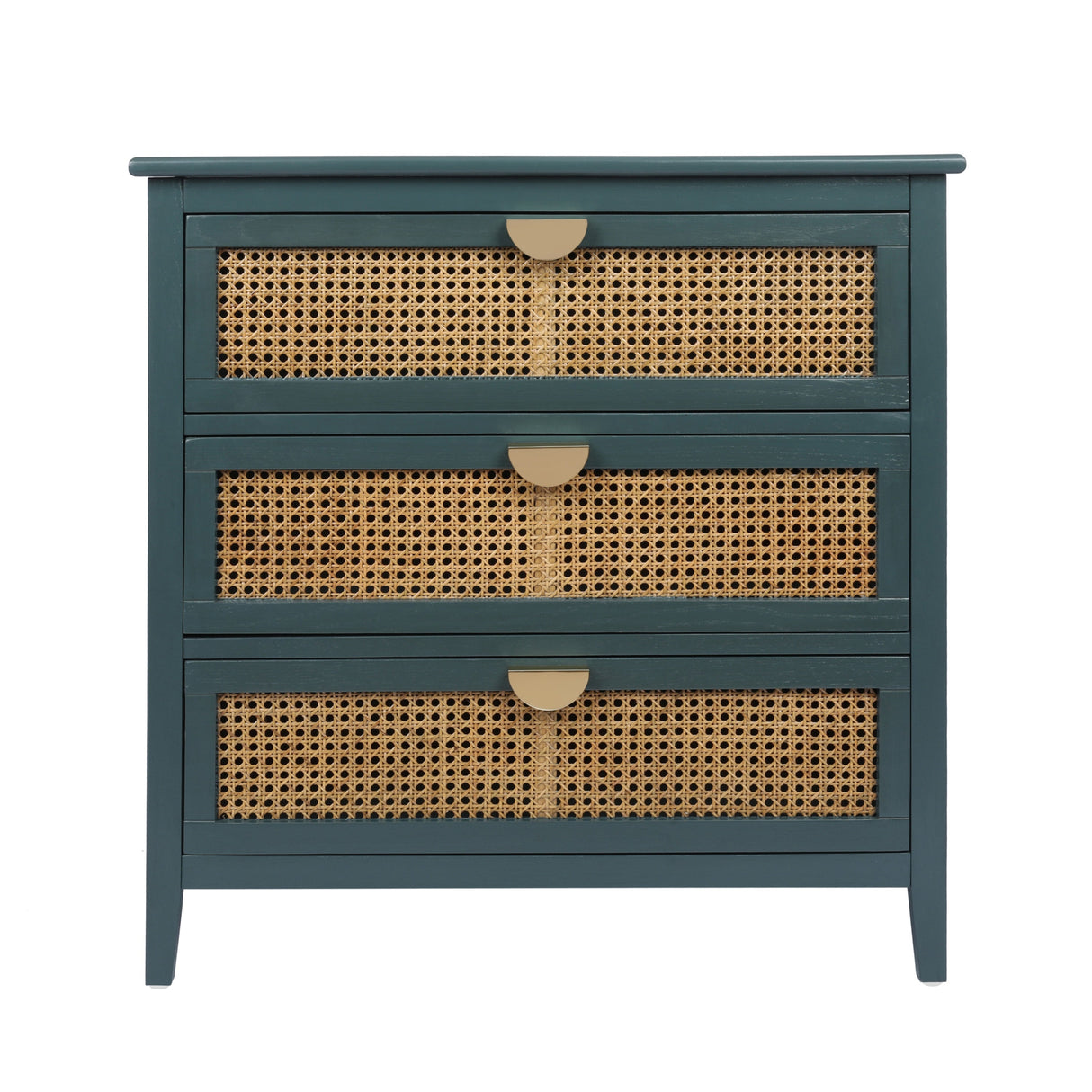 3 Drawer Cabinet Natural Rattan