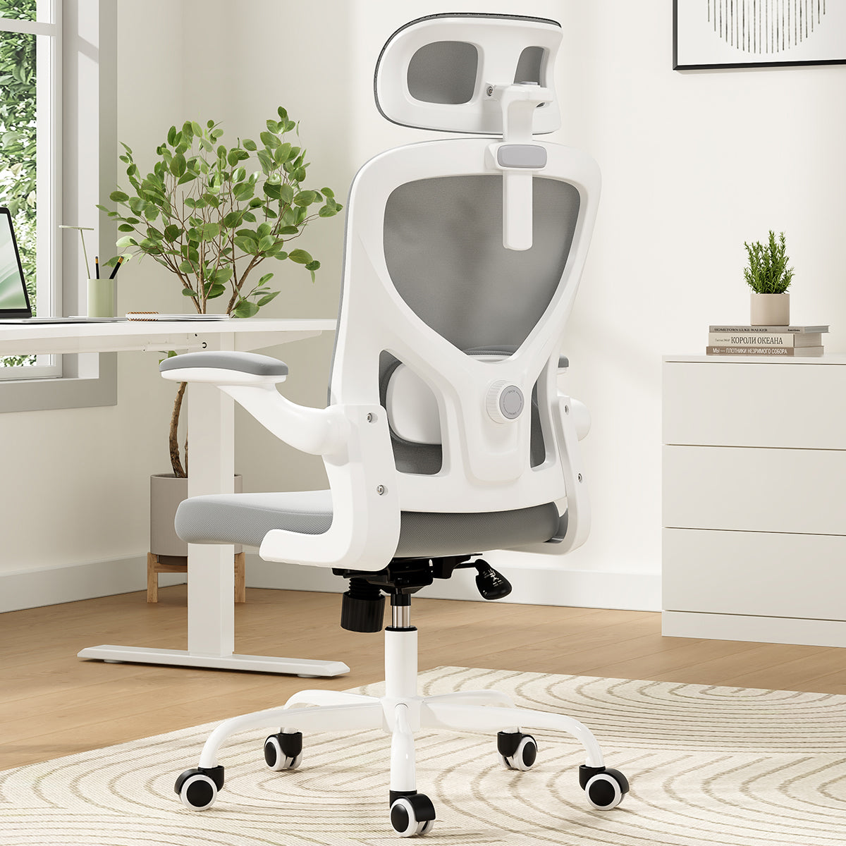 Ergonomic Office Chair with Headrest and Lumbar Support