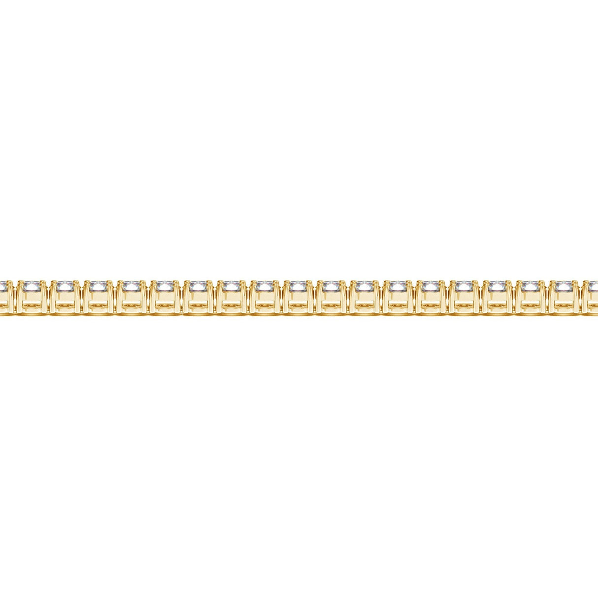Lab Grown Round Diamond Tennis Bracelet in 14k Yellow Gold (5 cctw F/G VS2/SI1)
