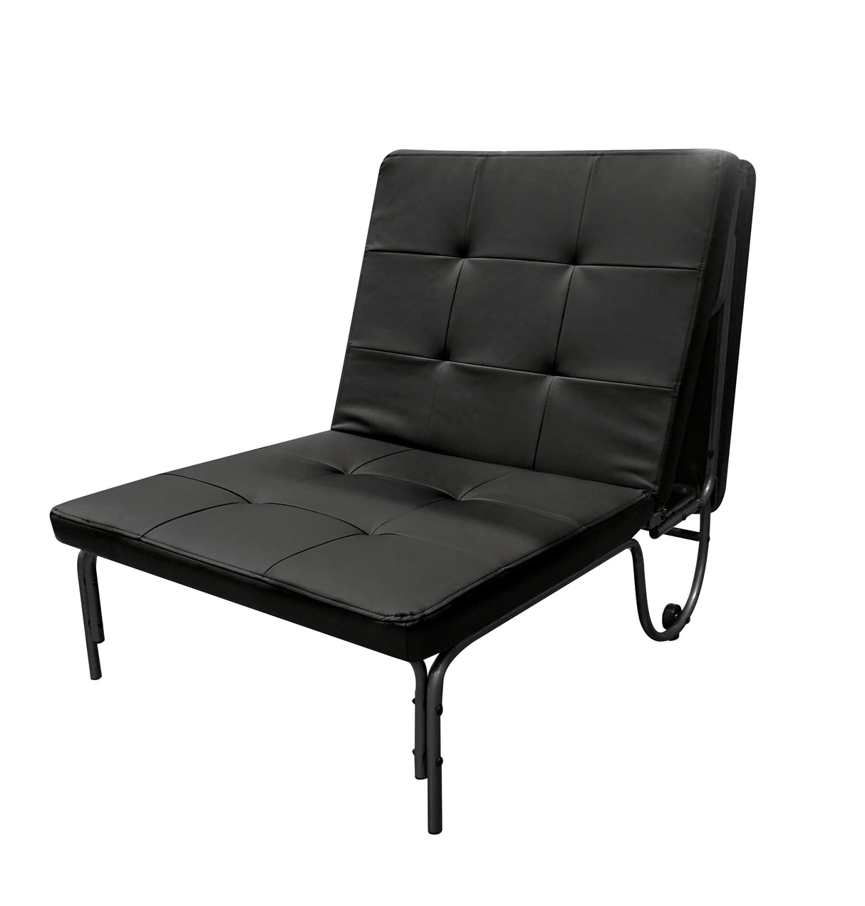 Senon Black Finish Adjustable Chair (Futon)