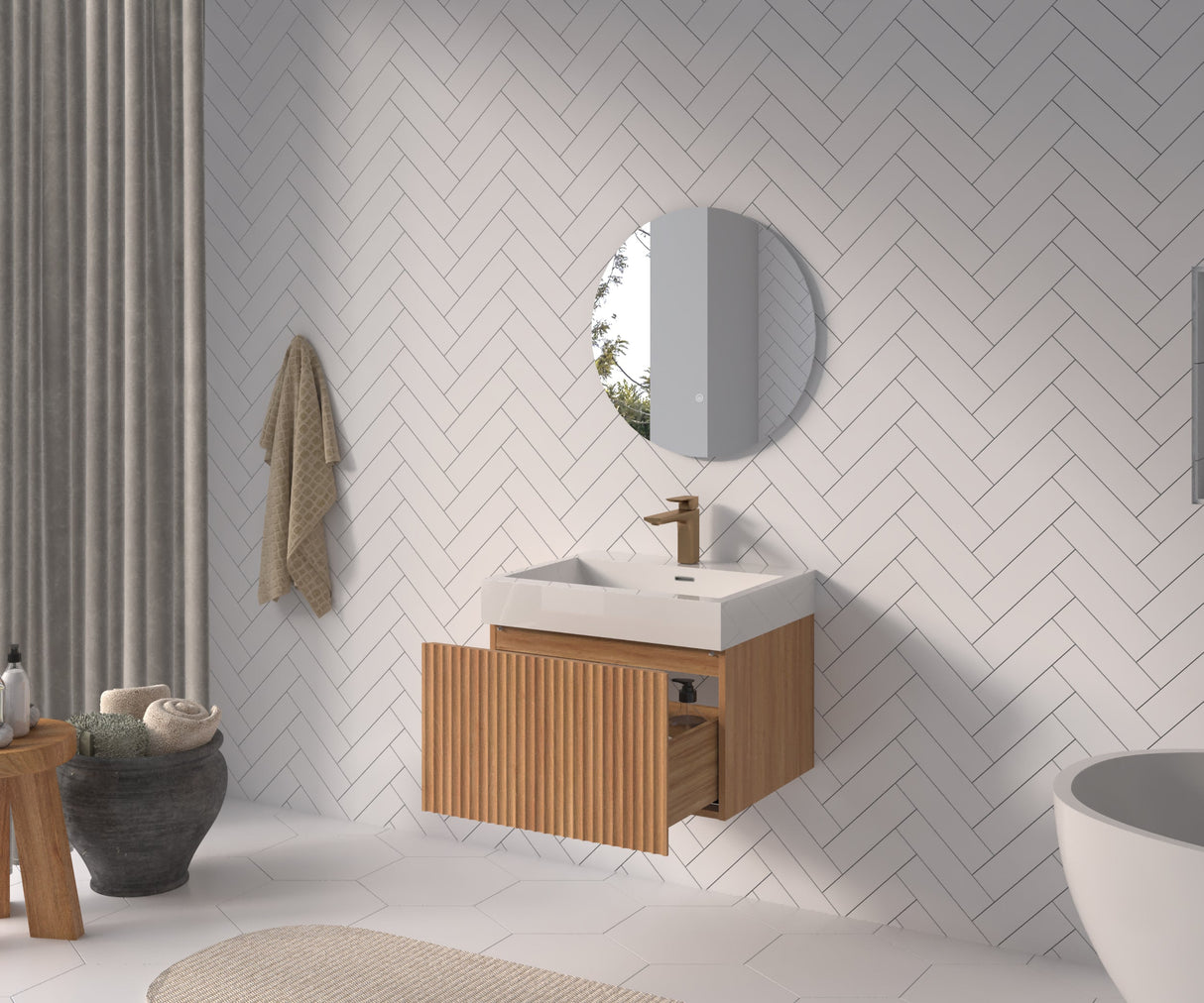 24" Bathroom Vanity with Sink