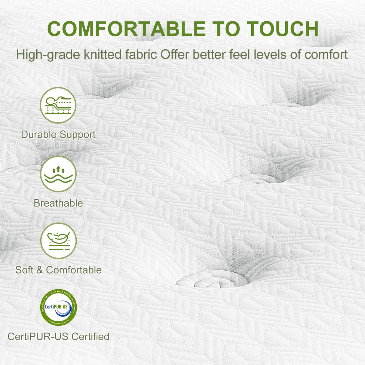 14 Inch Queen Size Hybrid Mattress