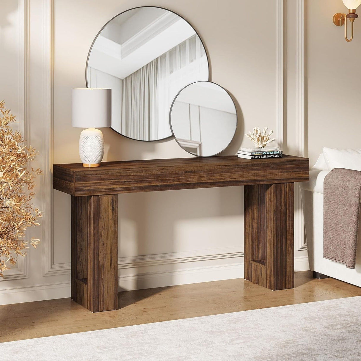Console Table, Extra Long Narrow Sofa Table For Living Hallway