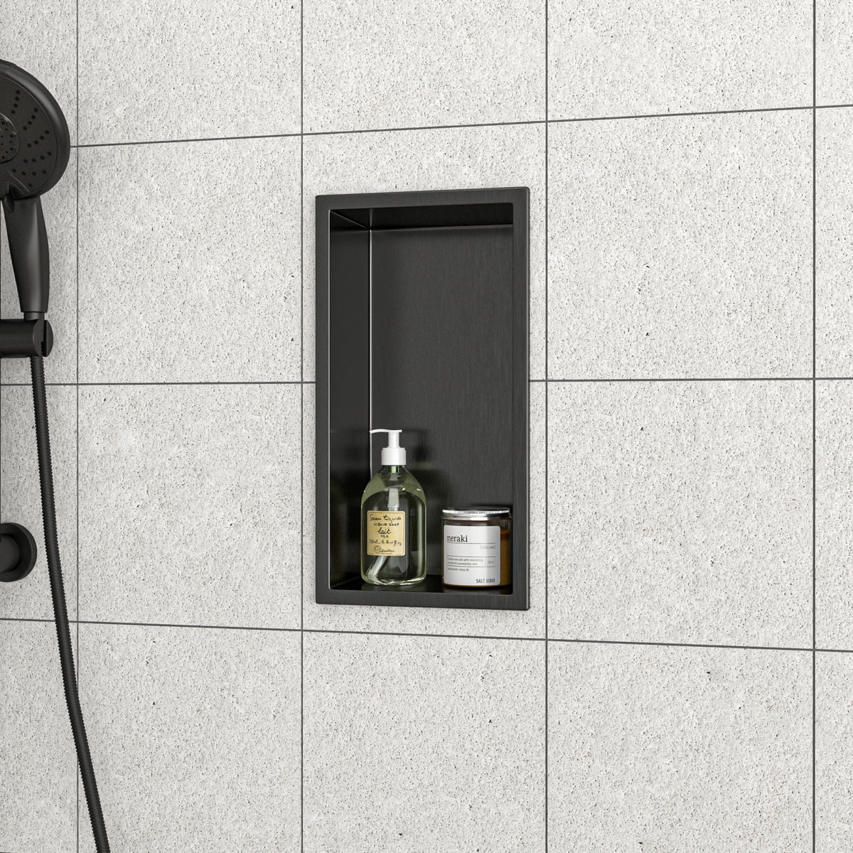 Stainless Steel Shower Niche With Seamless Design For Bathroom Storage