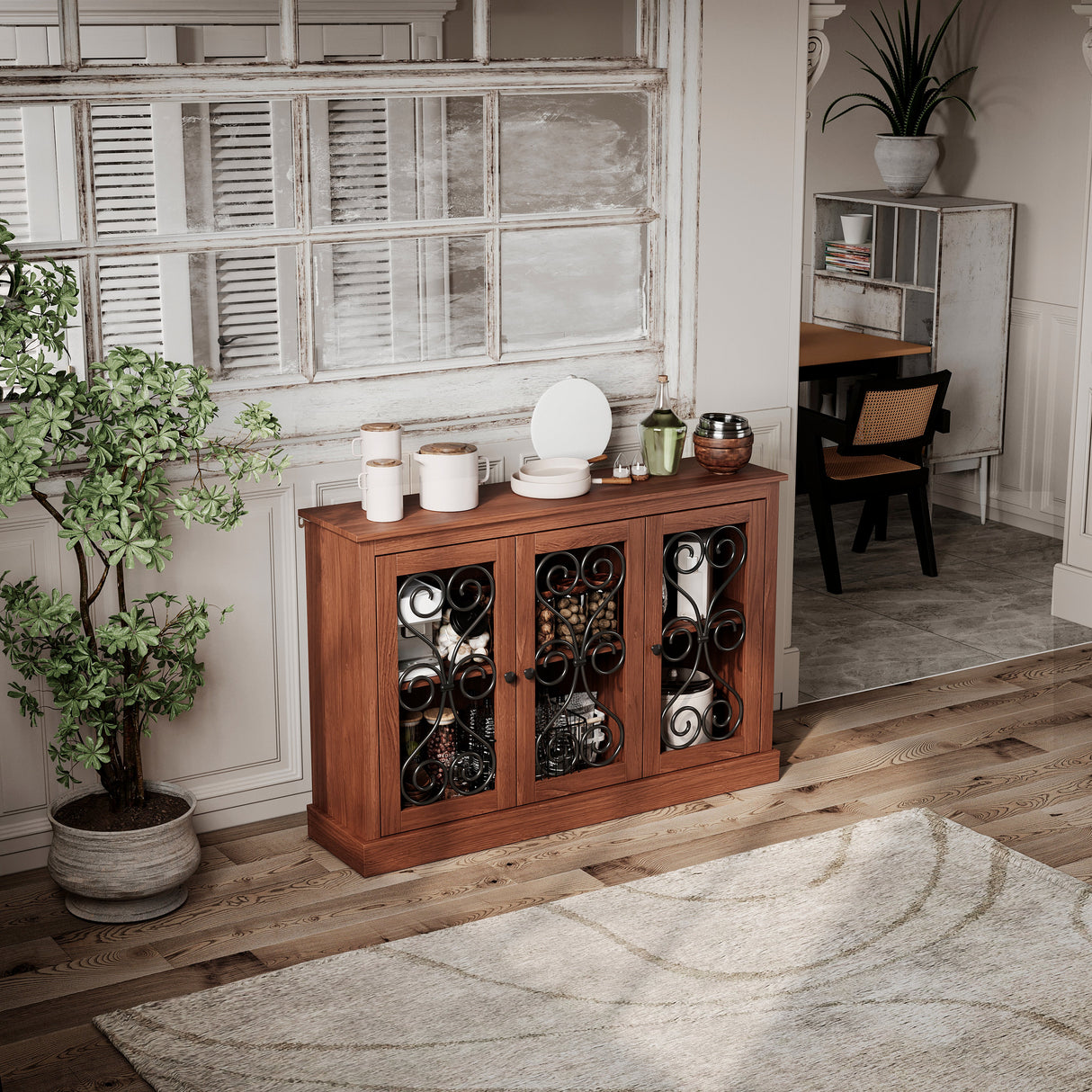 Morden Fort Sideboard Buffet Cabinet with Storage