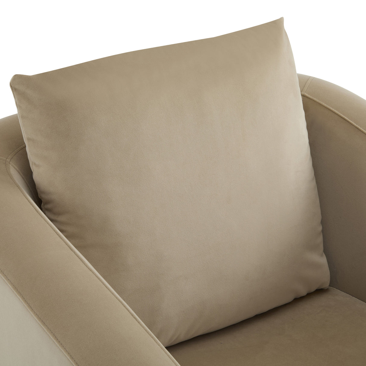 Faux Leather Barrel Club Accent Chair