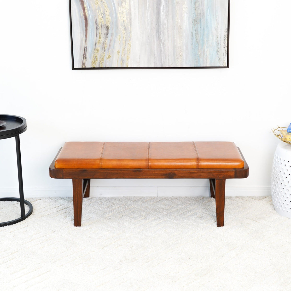 Maddox - Bench - Rustic / Tan