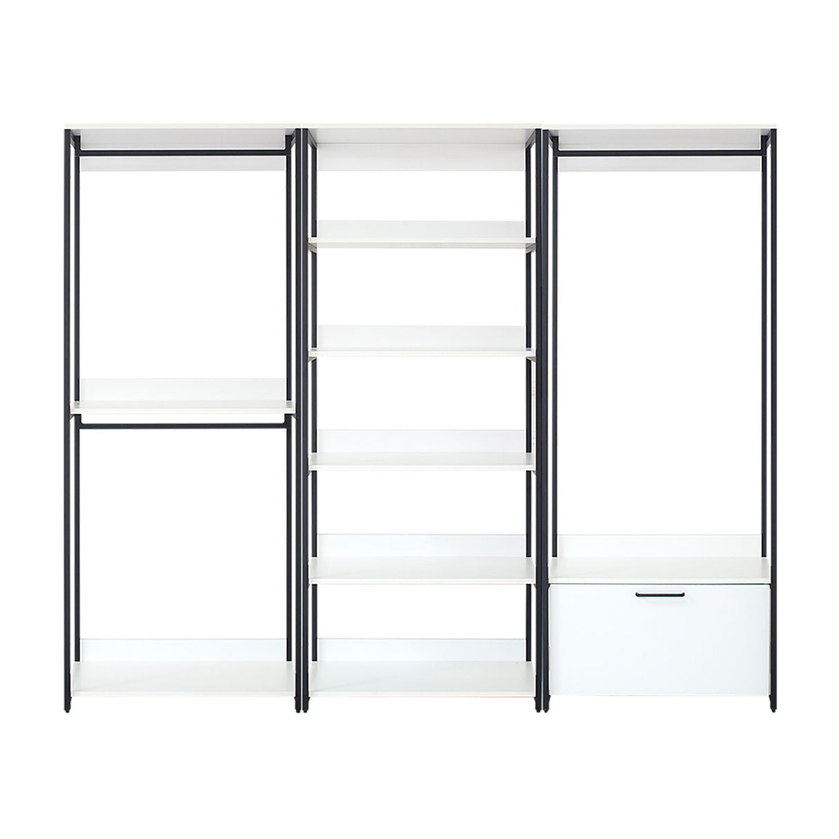 Fiona - Freestanding Walk-In Closet System - White - Wood