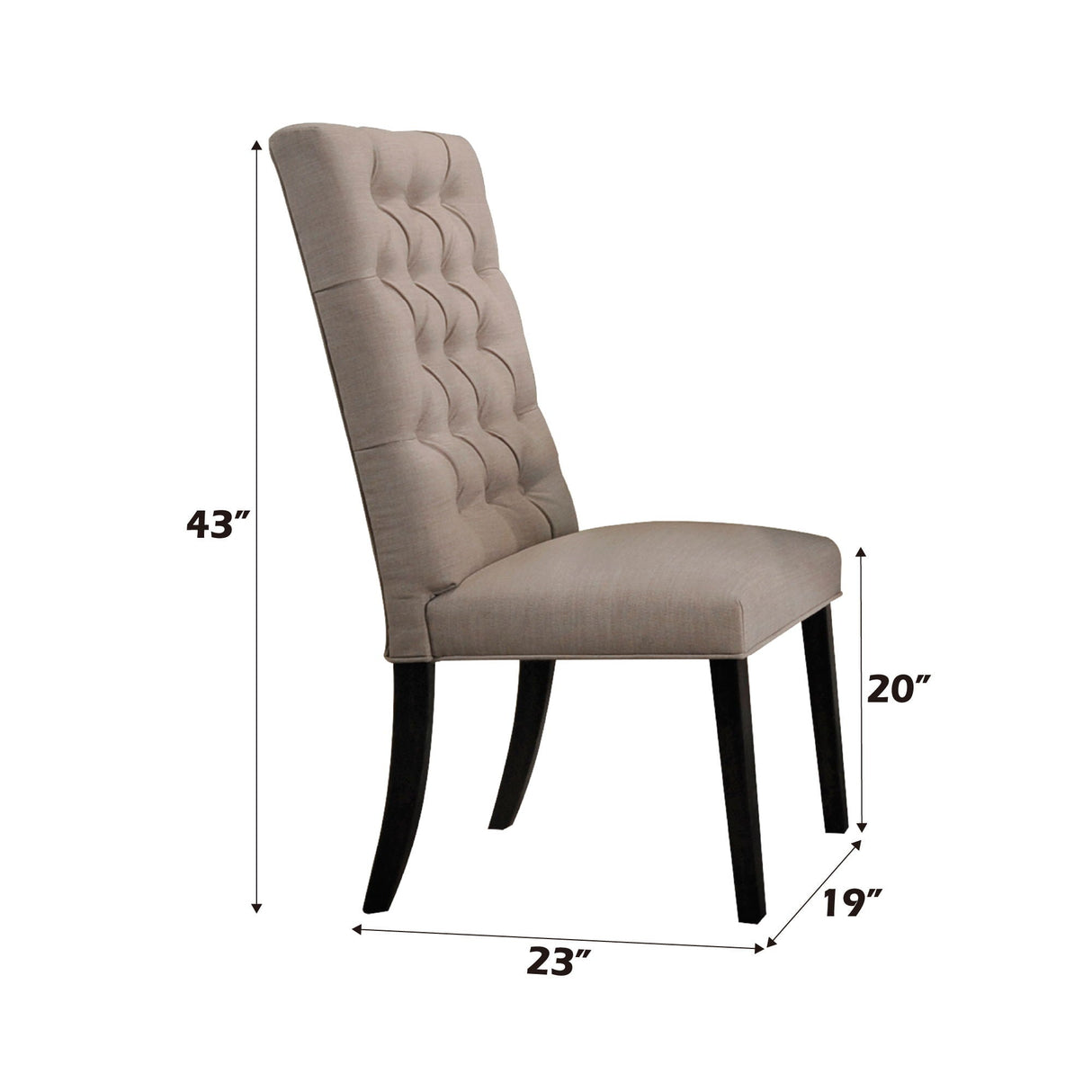 Morland Vintage Side Chair (Set of 2) - Black / Tan