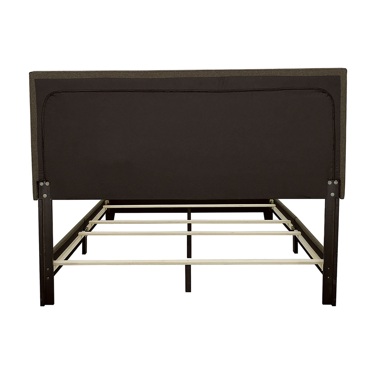 Queen Bed With Nailhead Trim - Charcoal