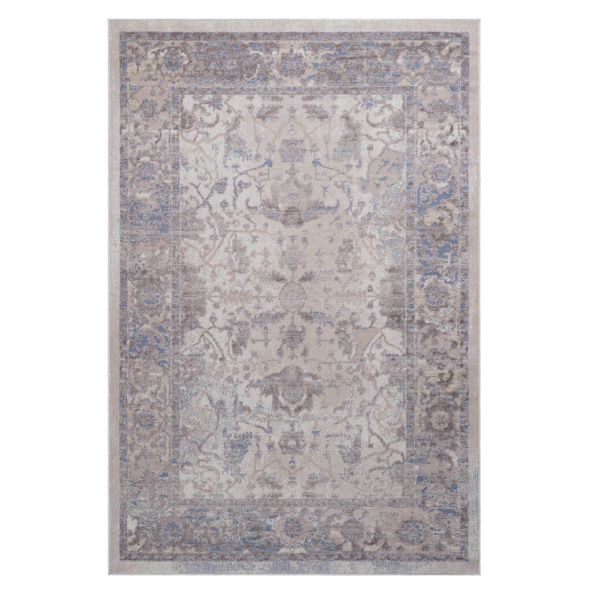 8X10 Brown/Beige /Traditional Non-Shedding and Stain Resistant Area Rug