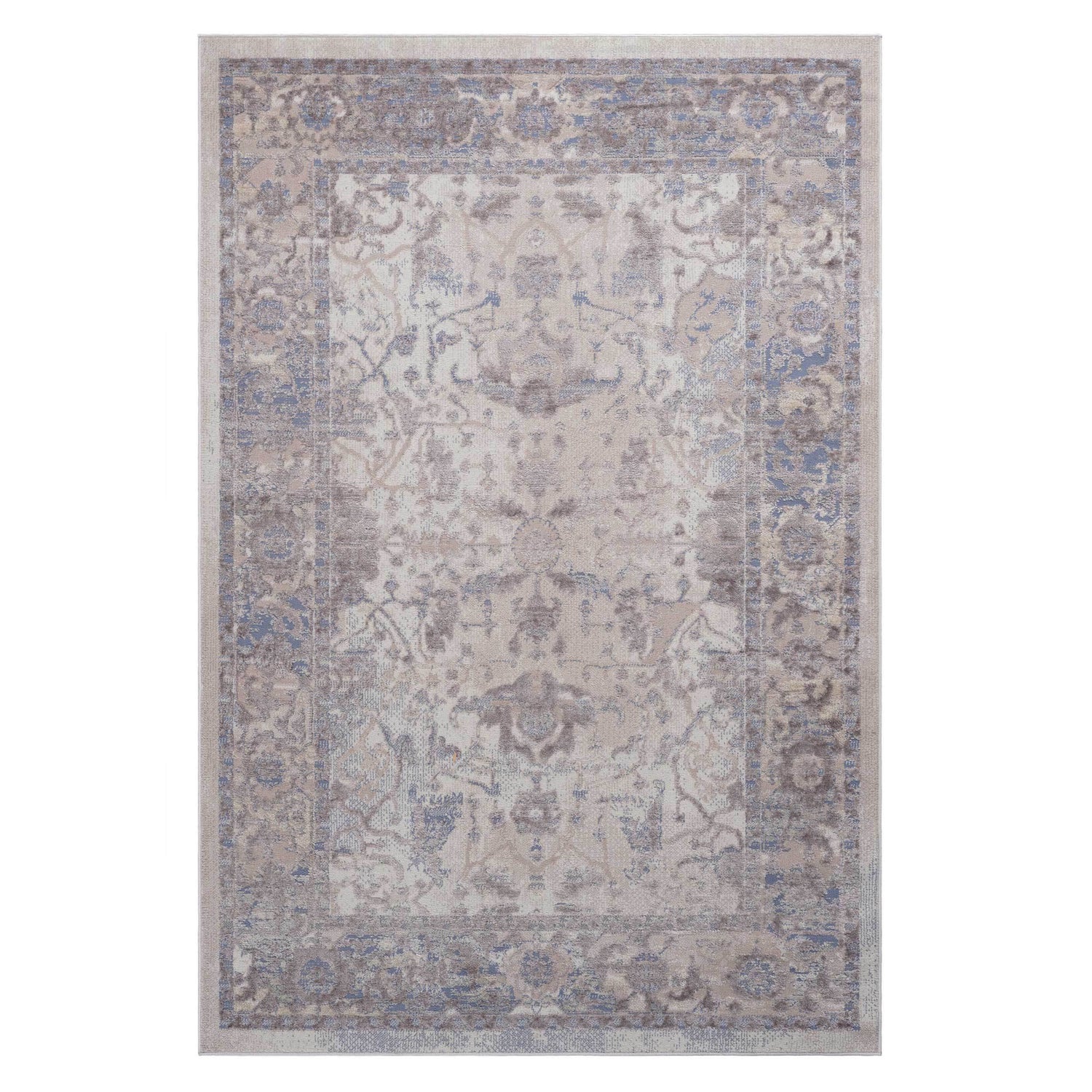 8X10 Brown/Beige /Traditional Non-Shedding and Stain Resistant Area Rug