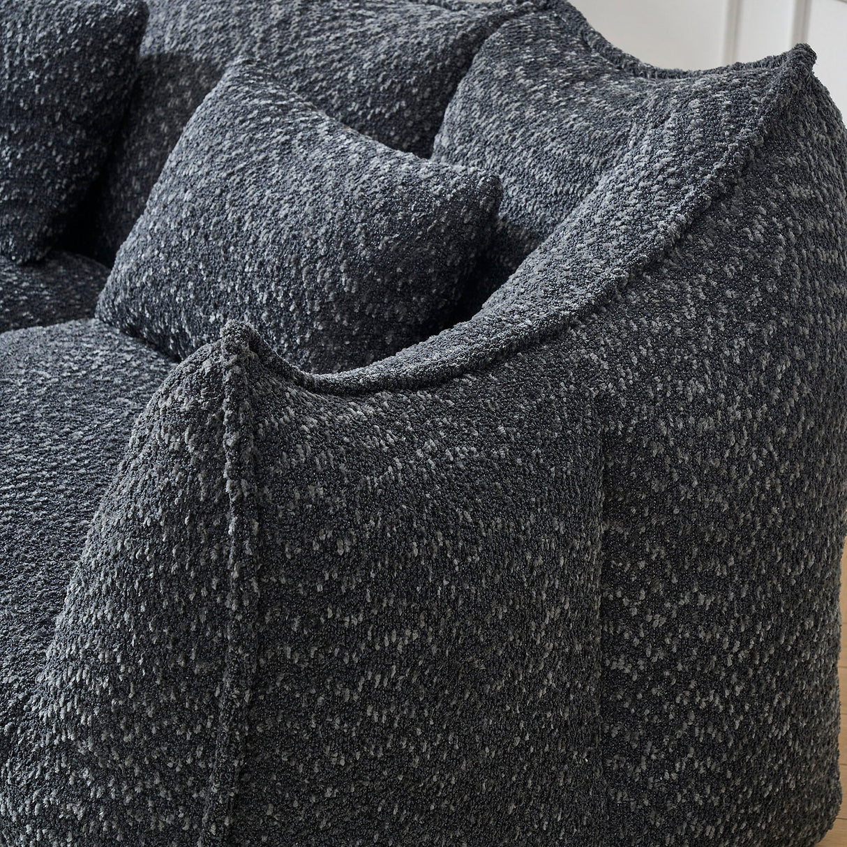 Comfortable Dual Beanbag Chair With High Resilience Foam Core For 2 People