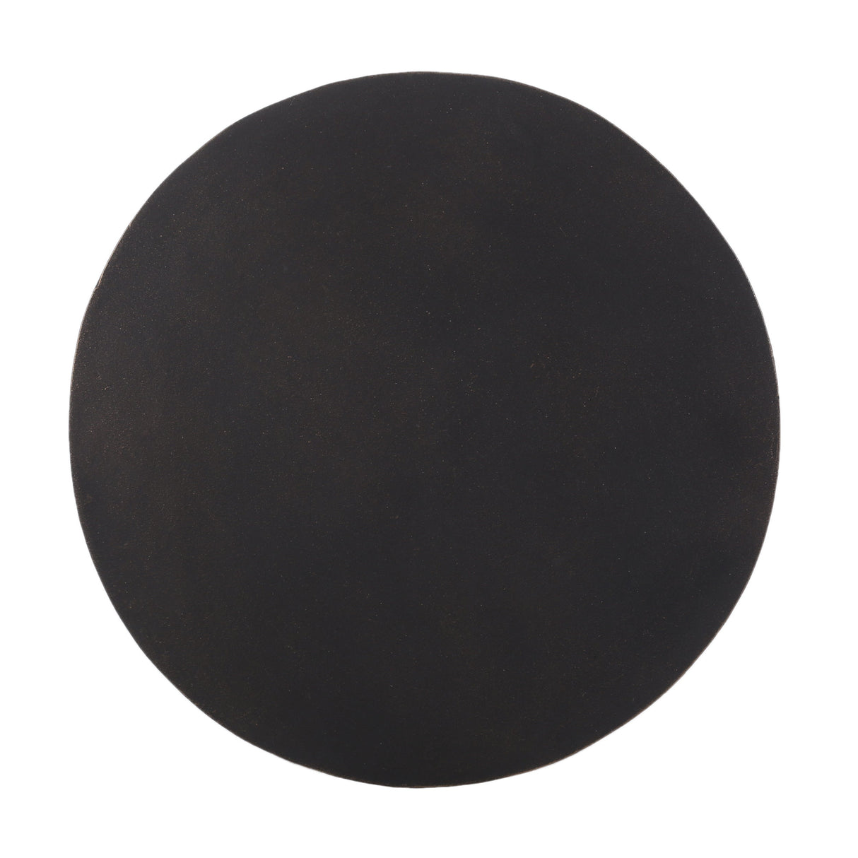 Outdoor Lightweight Concrete End Table with Copper Half-Sphere Top