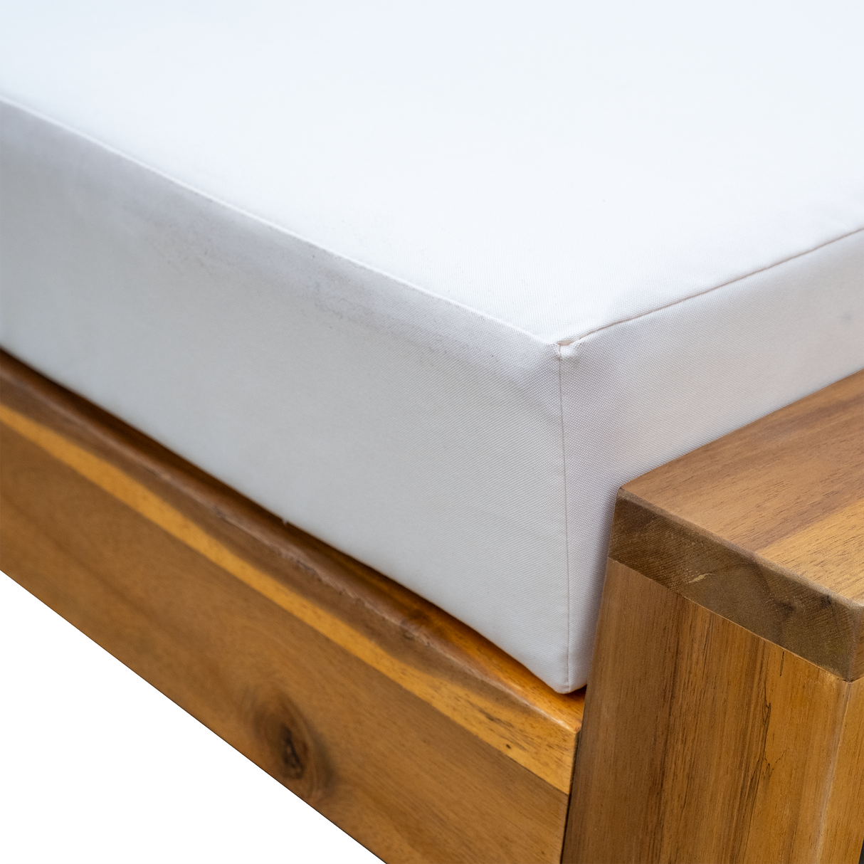 The Lunar Acacia Wood Outdoor Lounge Set with Side Table