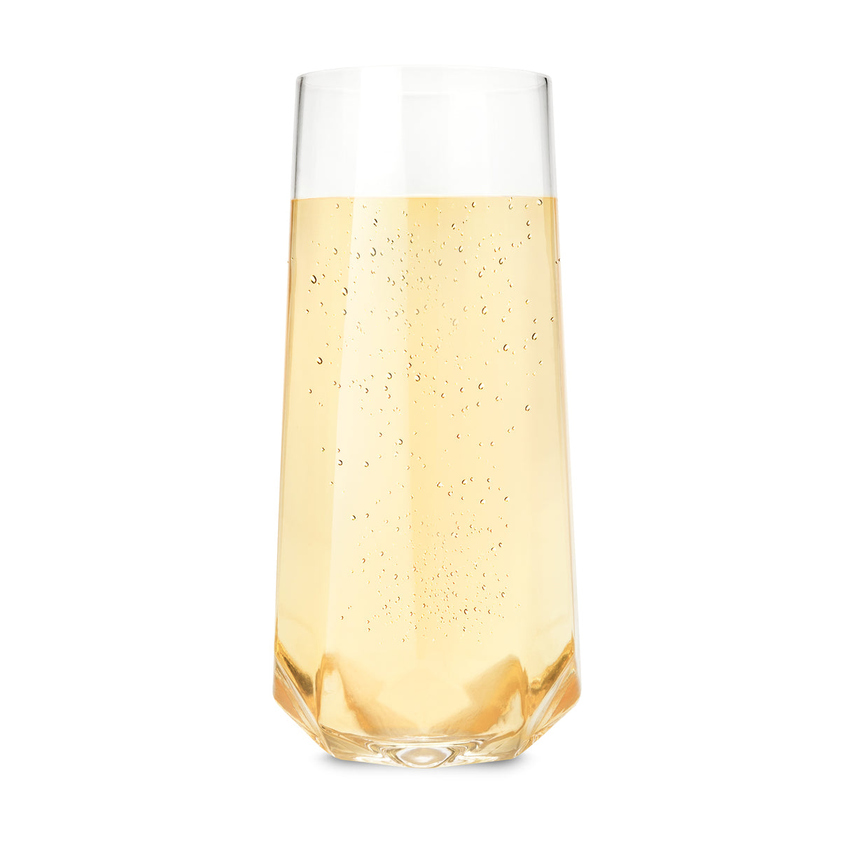 Seneca-Crystal-Faceted-Stemless-Flute-Glasses-Viski®-Drinking-Glasses