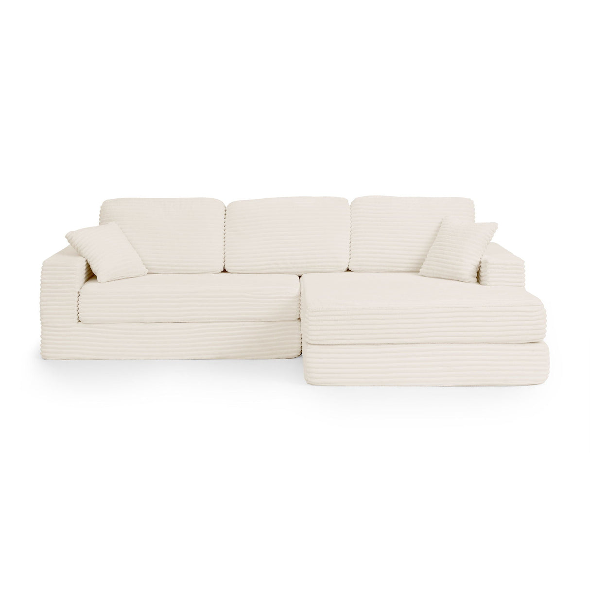 Modern Minimalist L Shape Modular Sectional Sofa, Couch