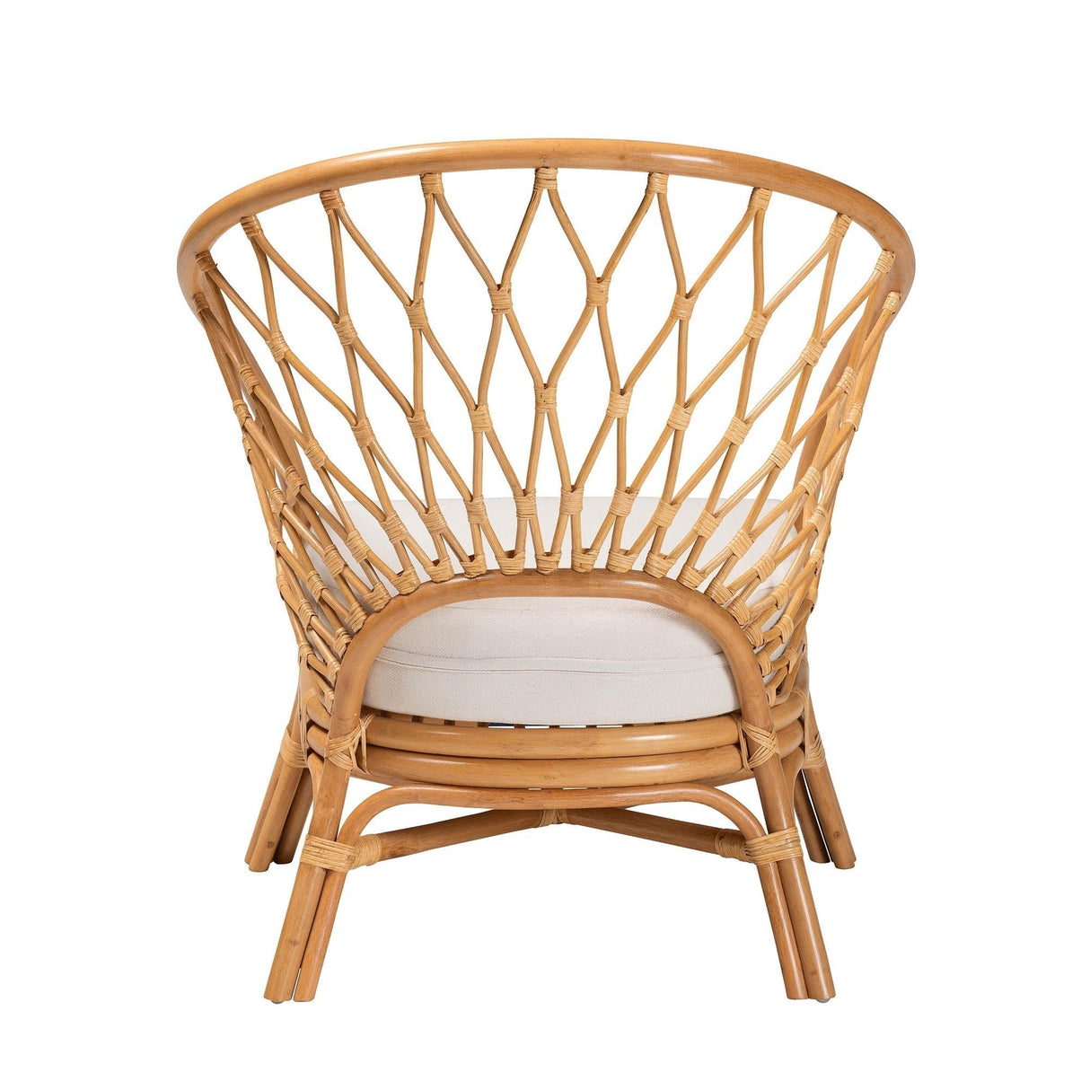 Honey Rattan Accent Chair