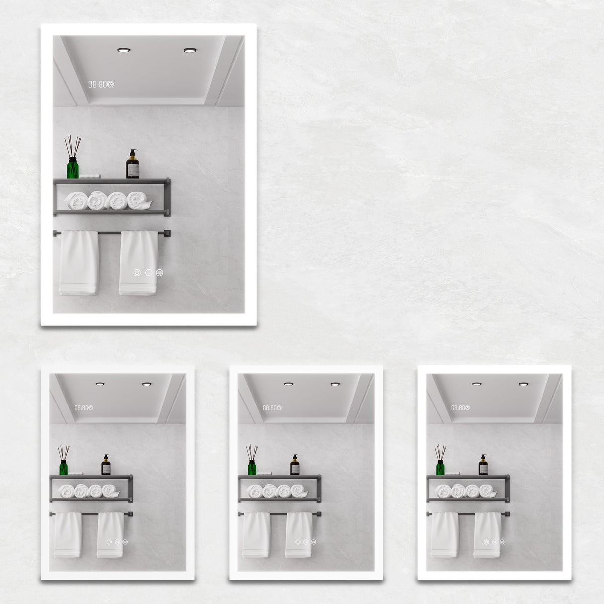 Bathroom Medicine Cabinet With Lights, LED Medicine Cabinet With Mirror, Lighted Medicine Cabinet With Defogger