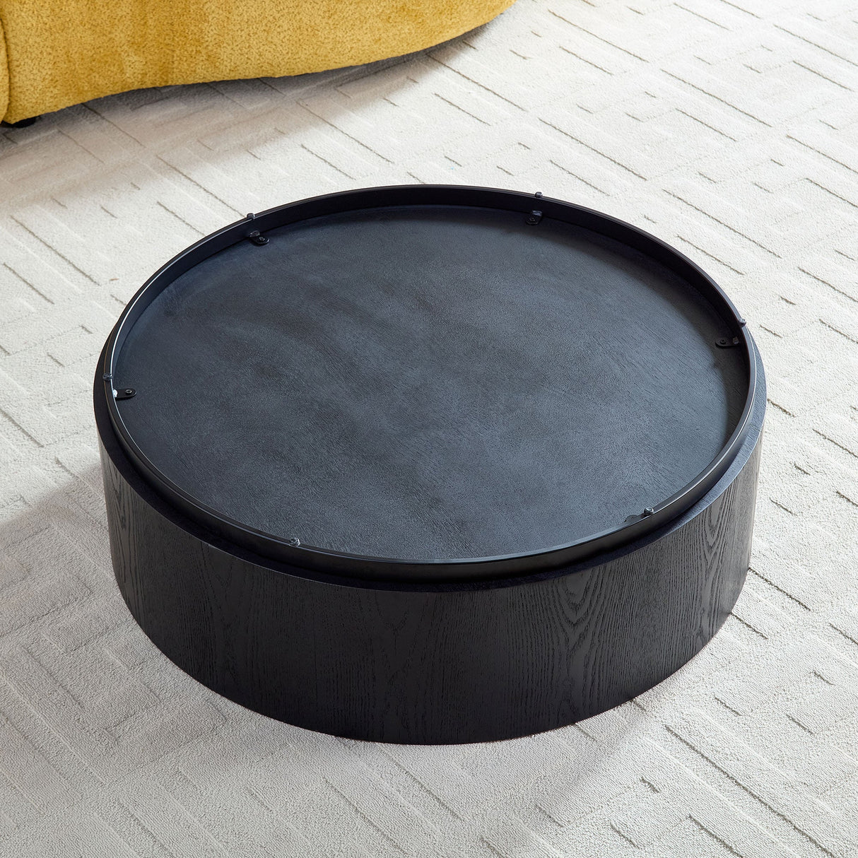 35.43 Inch Modern Round Coffee Table