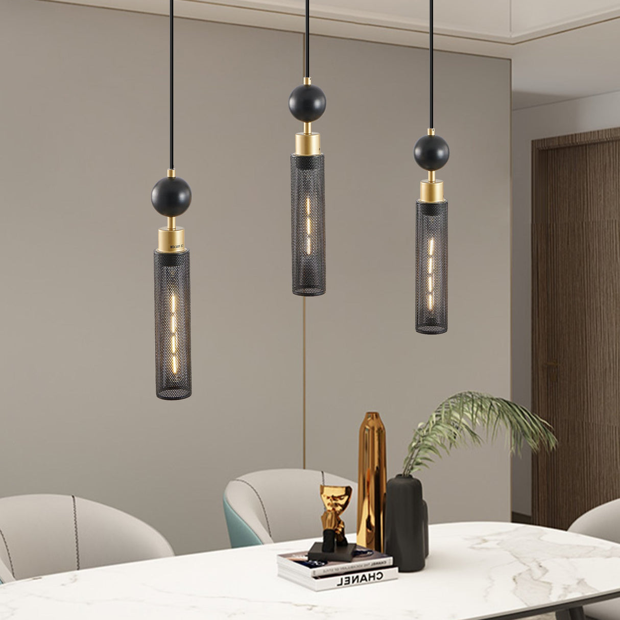 25" Modern Pendant Chandelier