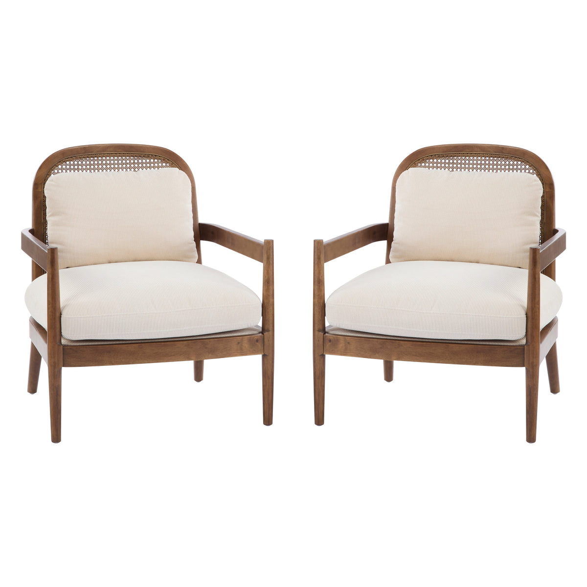 Set of 2 Mid-Century Modern Accent Chairs
