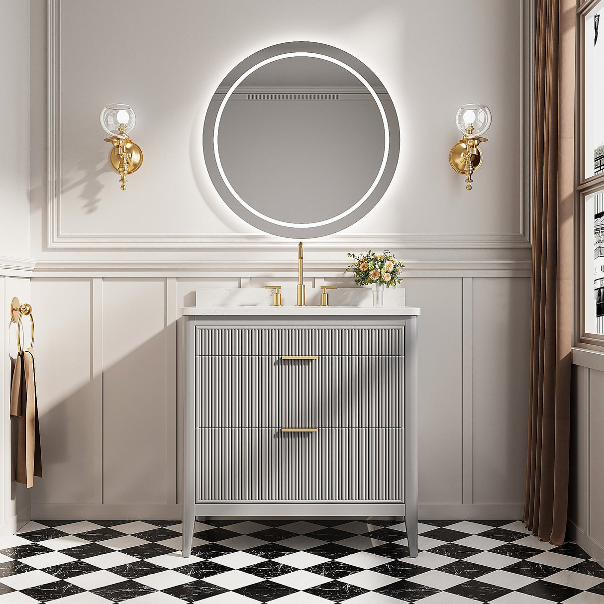 Fully Assembled 36'' Bathroom Vanity