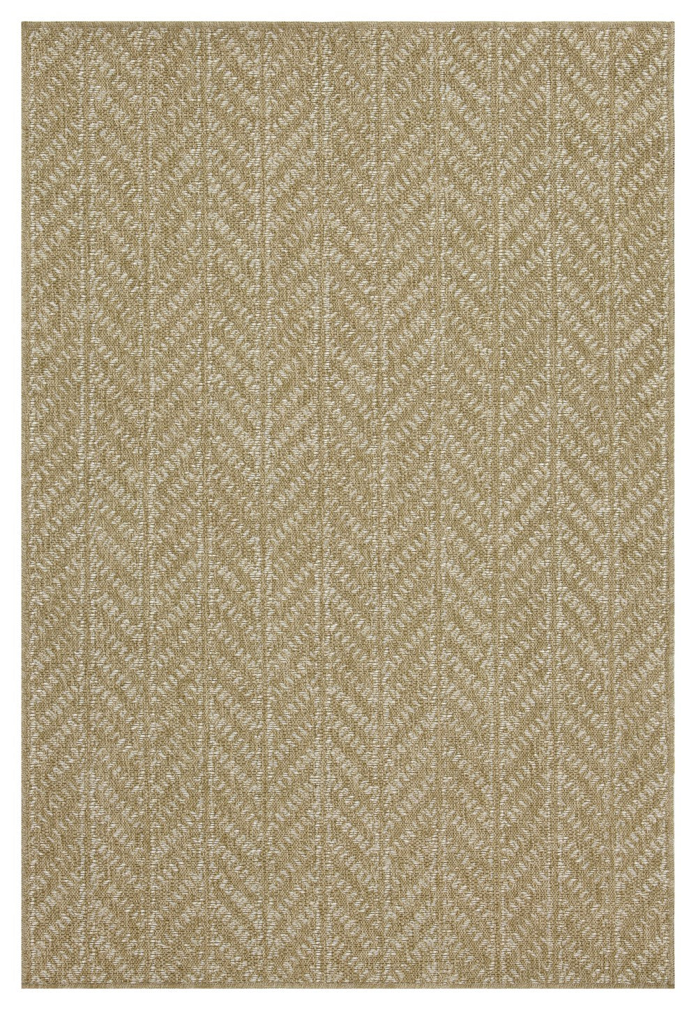 Earth GC_NTL1014 Jute/White Indoor/Outdoor Area Rug