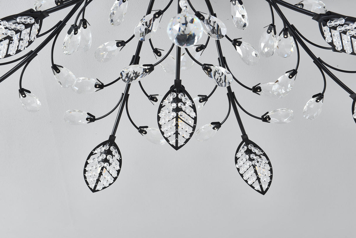 15-Light Chandelier Crystal Ceiling Lamp