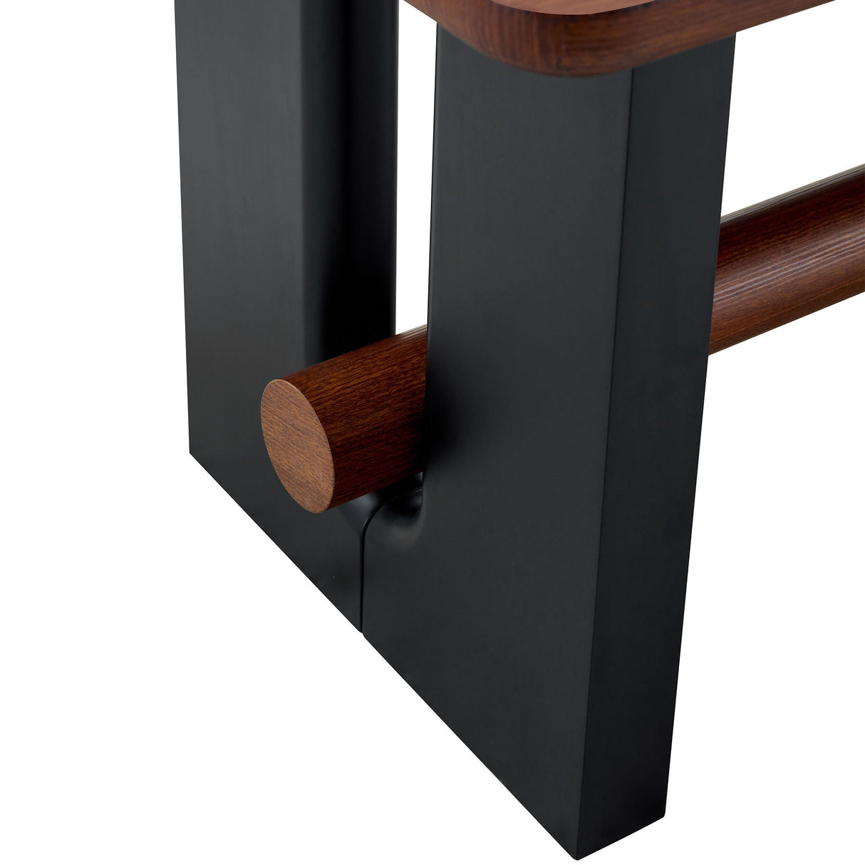 Compact Dining Table - Walnut / Black