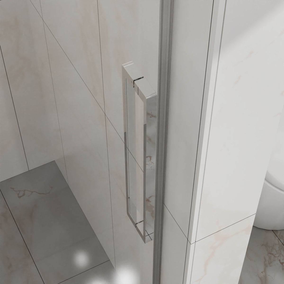 Frameless Tub Sliding Shower Door With Easy Clean Coating