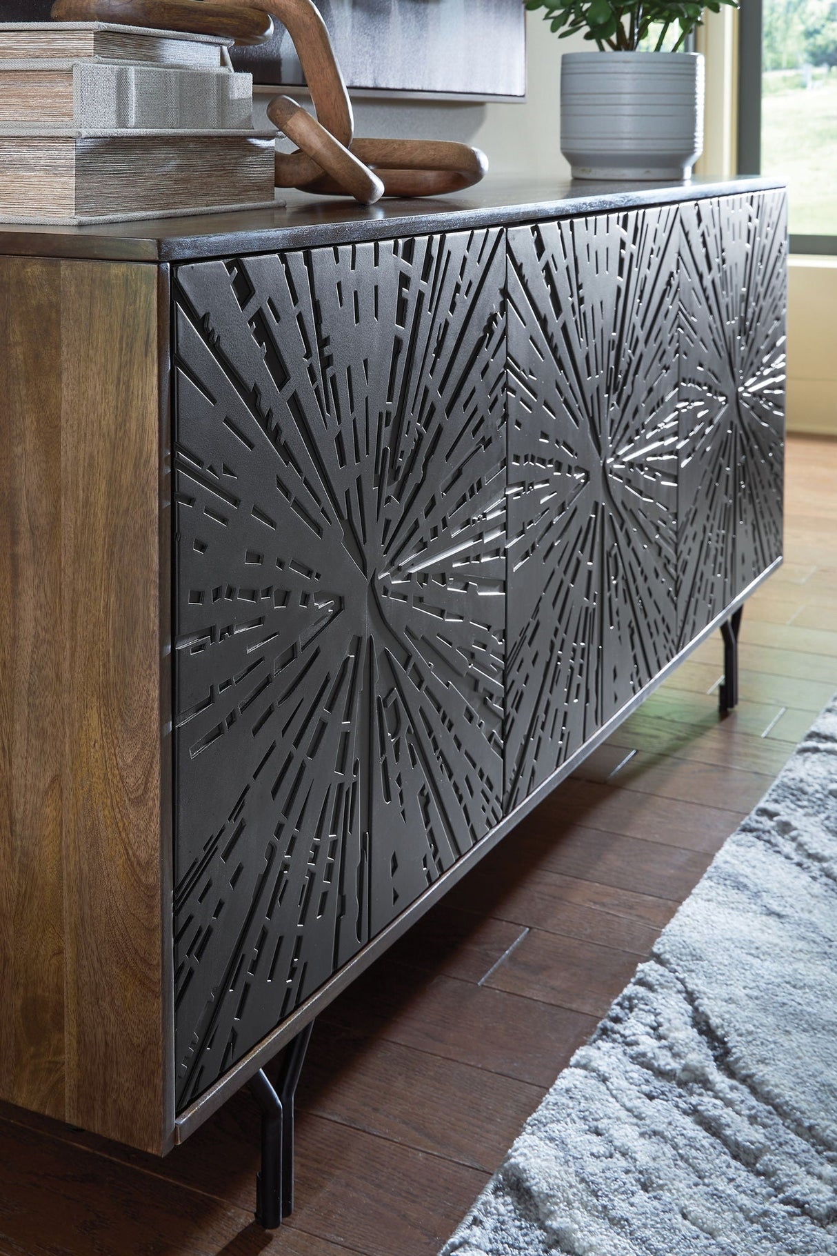 Lavinmont - Accent Cabinet - Multi Brown
