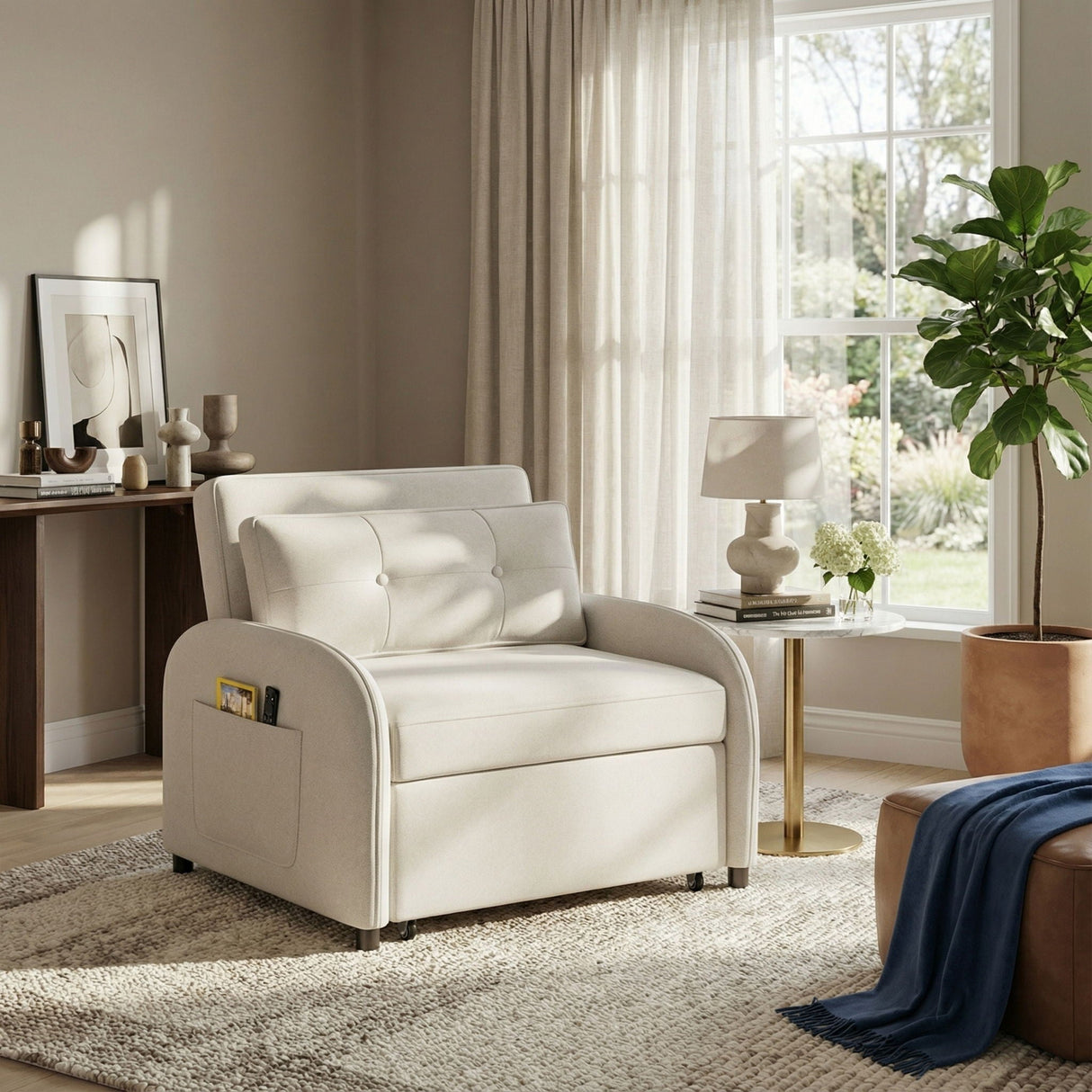 3 In 1 Convertible Sleeper Sofa Bed for Living Room
