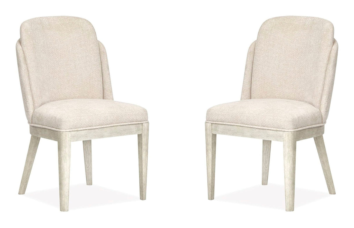 Lorelei - Upholstered Host Chair (Set of 2) - Misty Cloud