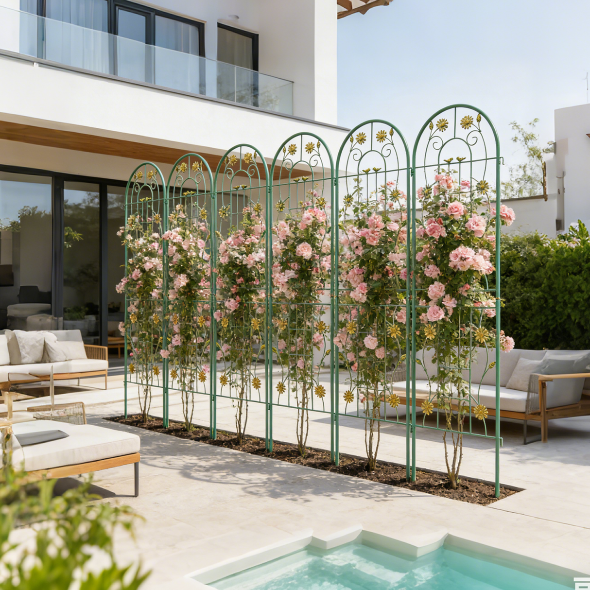 4 Pack Metal Garden Trellis